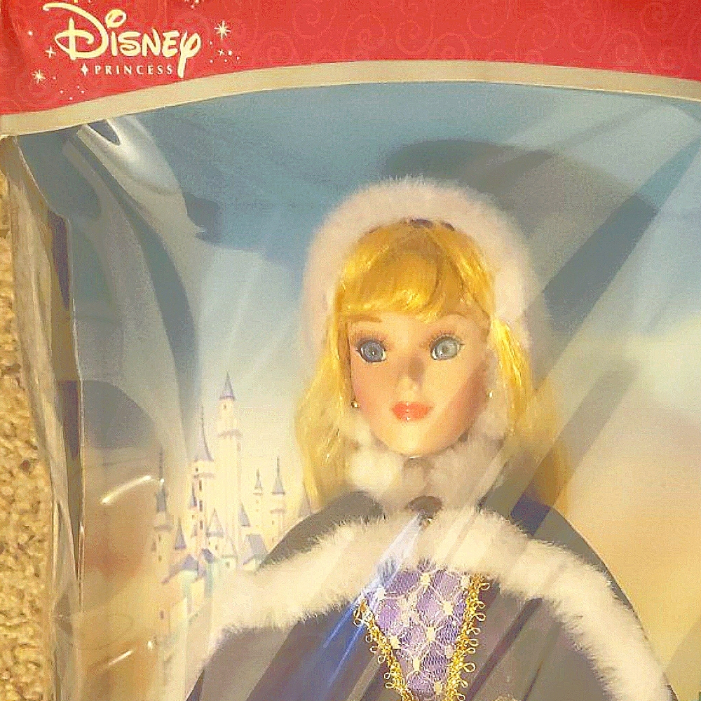 Disney Princess Aurora Sleeping Beauty Glass Doll